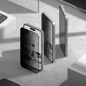 Szkło prywatyzujące Ringke Easy Slide Apple iPhone 15 / 16 Privacy [2 PACK] - iPhone 16 - Ringke