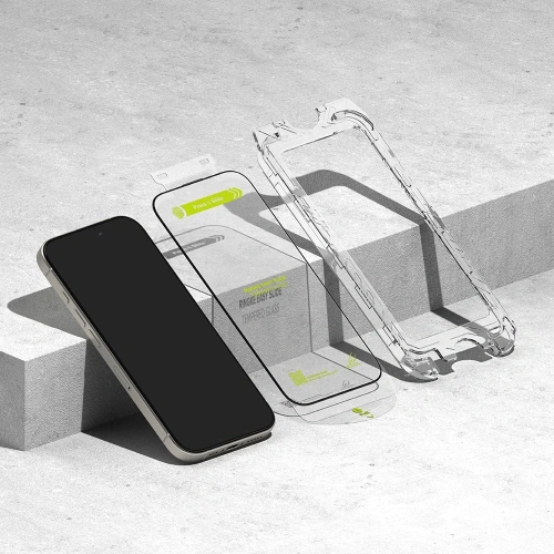 Kup Szkło hartowane Ringke Easy Slide Apple iPhone 16 Pro Black [2 PACK] - RGK2047 - {ean13} - Sklep Home Screen