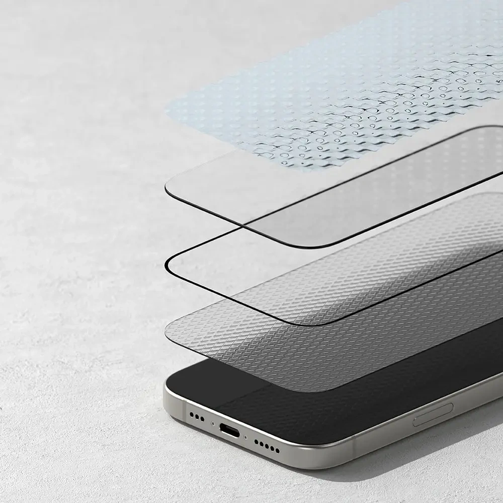 Szkło hartowane Ringke Easy Slide Apple iPhone 16 Pro Black [2 PACK] - iPhone 16 Pro - Ringke