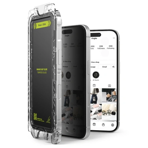 Kup Szkło prywatyzujące Ringke Easy Slide Apple iPhone 16 Pro Privacy [2 PACK] - RGK2048 - {ean13} - Sklep Home Screen