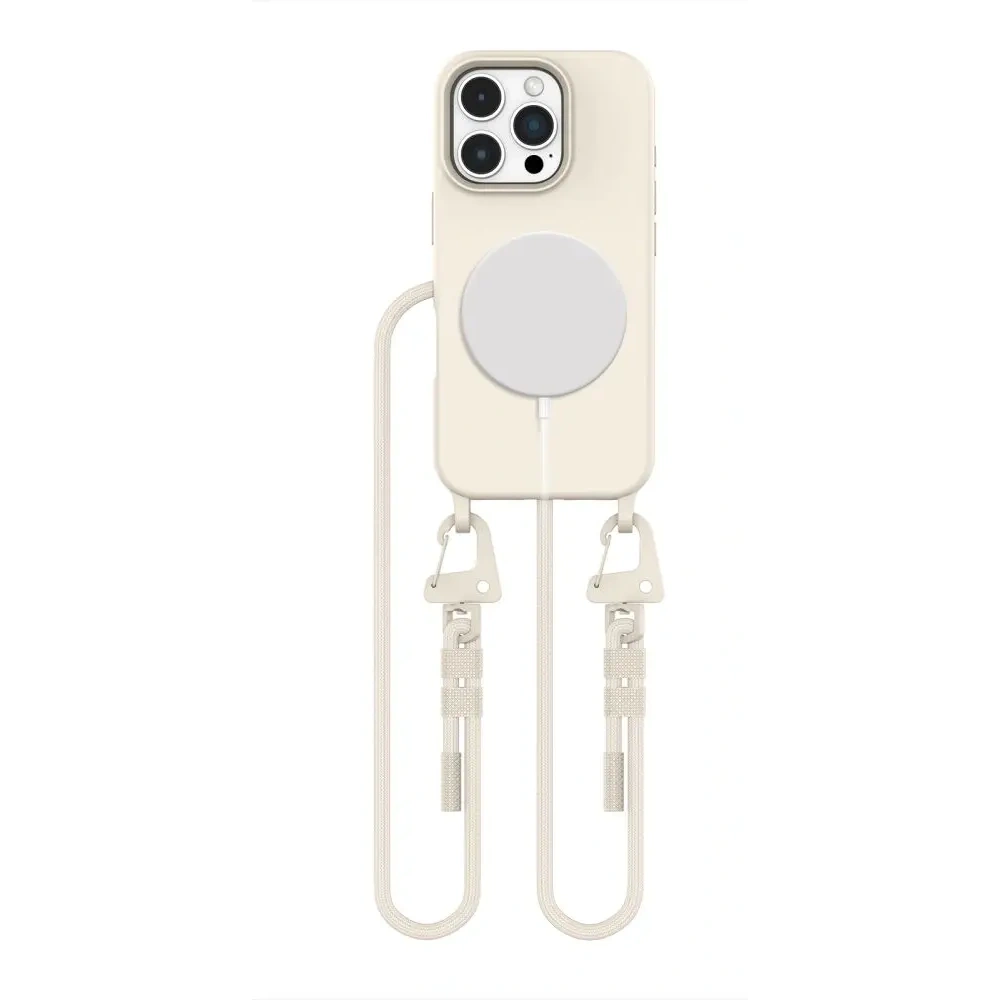 Etui Tech-Protect Magnecklace MagSafe Apple iPhone 16 Pro Max Latte - iPhone 16 Pro Max - Tech-Protect