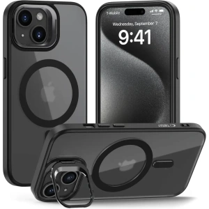 Etui Tech-Protect Magstand MagSafe Apple iPhone 15 Matte Black - iPhone 15 - Tech-Protect