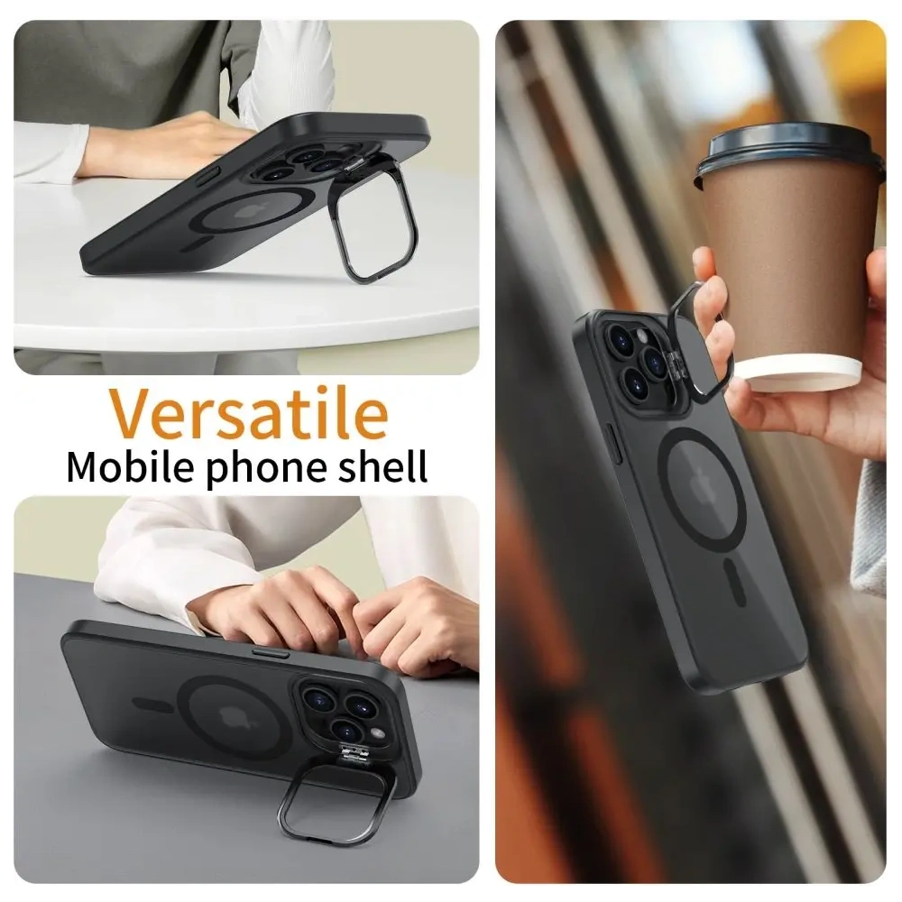 Etui Tech-Protect Magstand MagSafe Apple iPhone 15 Pro Matte Black - iPhone 15 Pro - Tech-Protect