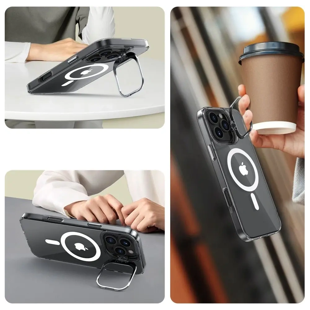 Etui Tech-Protect Magstand MagSafe Apple iPhone 16 Pro Max Clear - iPhone 16 Pro Max - Tech-Protect