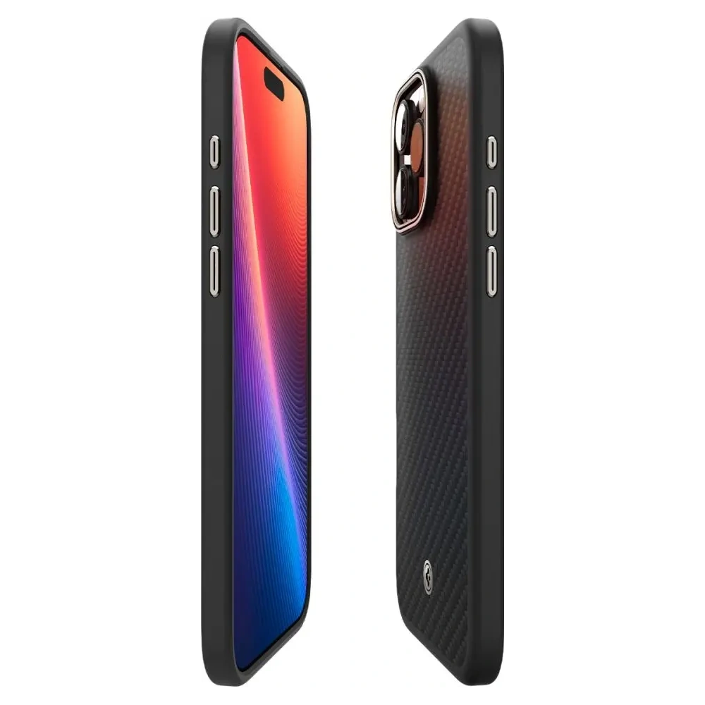 Etui Spigen Enzo Aramid Mag MagSafe Apple iPhone 16 Pro Max Black/natural - iPhone 16 Pro Max - Spigen