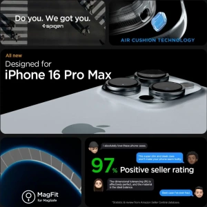 Kup Spigen Enzo Aramid Mag MagSafe Apple iPhone 16 Pro Max Černá/přírodní - SPN16349 - {ean13} - Sklep Home Screen