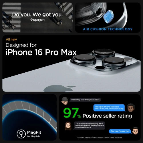 Kup Etui Spigen Enzo Aramid Mag MagSafe Apple iPhone 16 Pro Max Black/natural - SPN16349 - {ean13} - Sklep Home Screen
