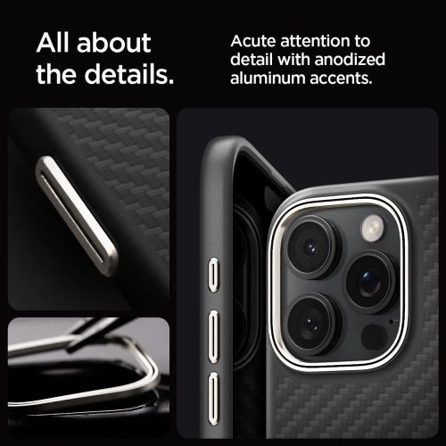 Kup Etui Spigen Enzo Aramid Mag MagSafe Apple iPhone 16 Pro Max Black/natural - SPN16349 - {ean13} - Sklep Home Screen