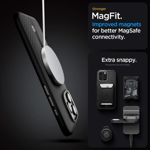 Kup Etui Spigen Enzo Aramid Mag MagSafe Apple iPhone 16 Pro Max Black/natural - SPN16349 - {ean13} - Sklep Home Screen