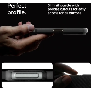 Kup Spigen Enzo Aramid Mag MagSafe Apple iPhone 16 Pro Max Černá/přírodní - SPN16349 - {ean13} - Sklep Home Screen