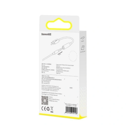 Kup Adapter audio Baseus L3.5 Lightning do mini jack 3,5mm, DAC (czarny) - BSU998BLK - {ean13} - Sklep Home Screen