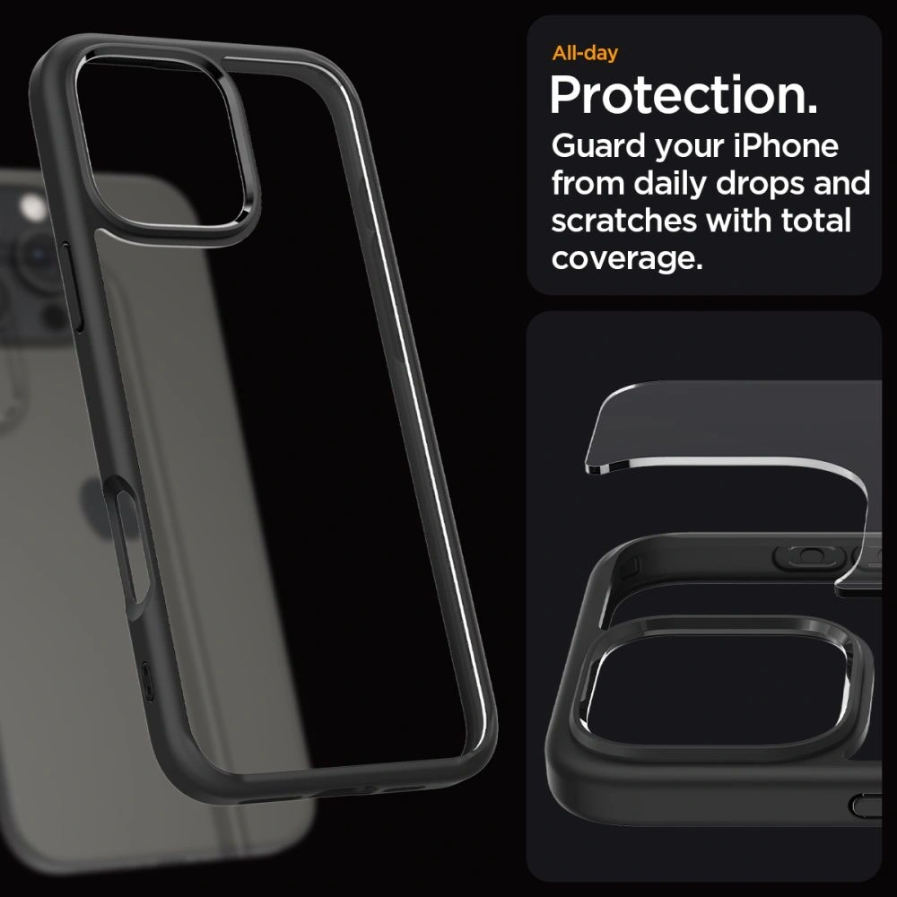 Etui Spigen Ultra Hybrid Apple iPhone 16 Pro Max Matte Black - iPhone 16 Pro Max - Spigen