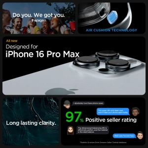 Kup Spigen Ultra Hybrid Apple iPhone 16 Pro Max Frost Schwarz - SPN16367 - {ean13} - Sklep Home Screen