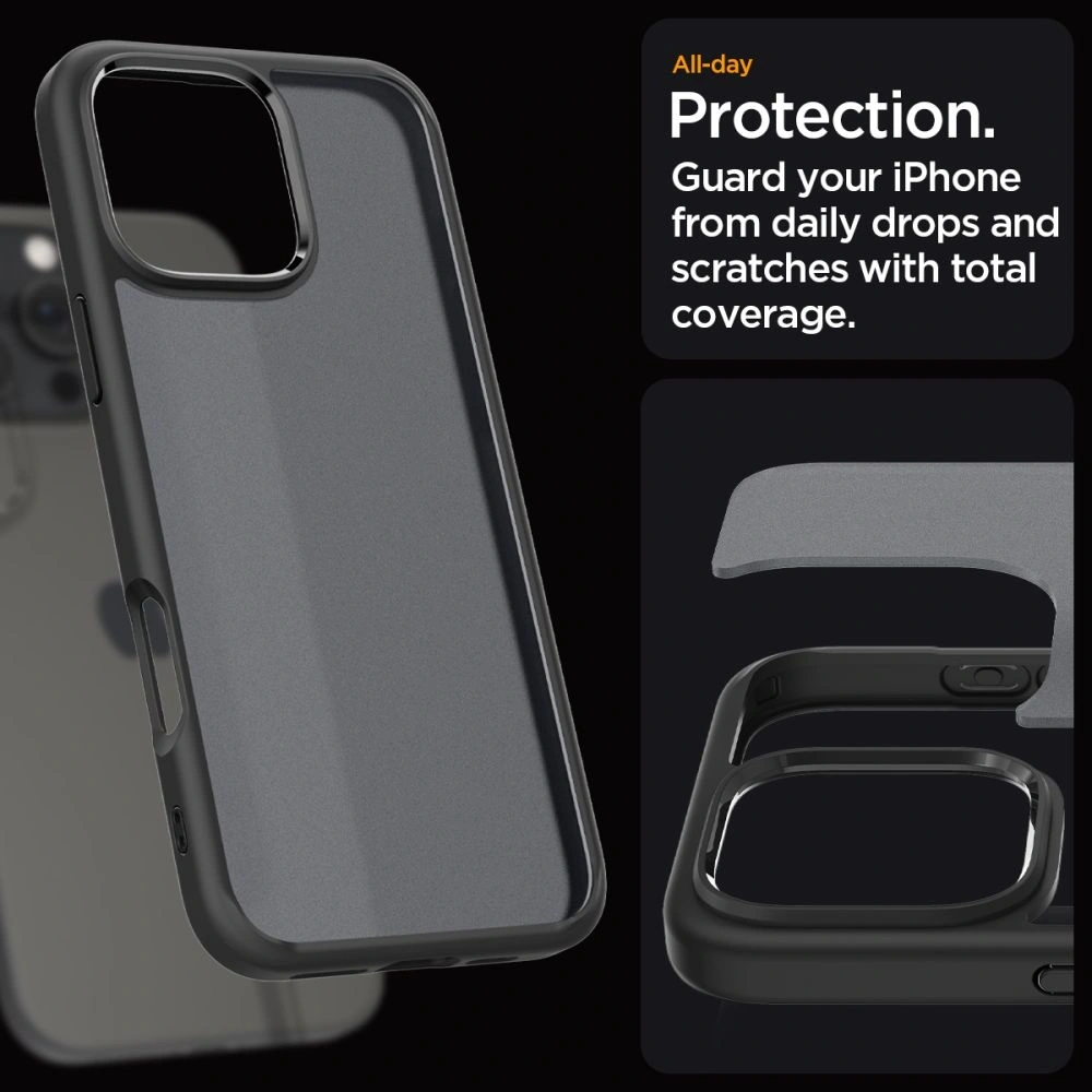 Etui Spigen Ultra Hybrid Apple iPhone 16 Pro Max Frost Black - iPhone 16 Pro Max - Spigen