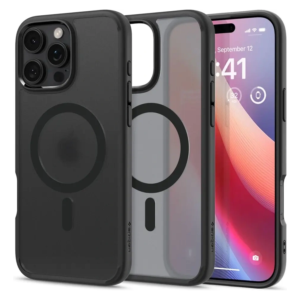 Etui Spigen Ultra Hybrid Mag MagSafe Apple iPhone 16 Pro Max Frost Black - iPhone 16 Pro Max - Spigen
