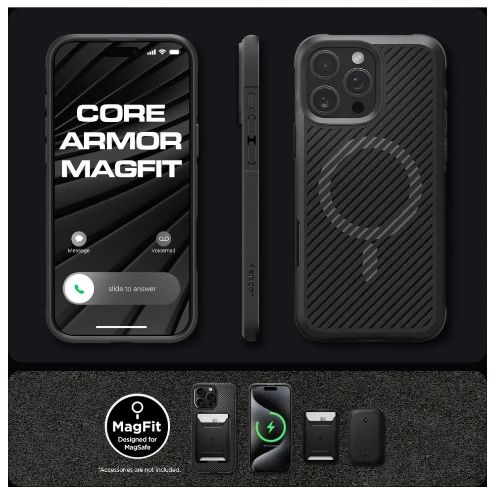 Etui Spigen Core Armor Mag MagSafe Apple iPhone 16 Pro Max Matte Black - iPhone 16 Pro Max - Spigen