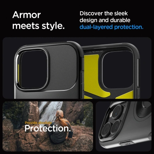 Kup Spigen Slim Armor Mag MagSafe Apple iPhone 16 Pro Max Schwarz - SPN16379 - {ean13} - Sklep Home Screen