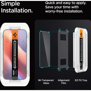 Kup Spigen GLAS.tR ez Fit Apple iPhone 16 Pro Max Clear [2 PACK] - SPN16380 - {ean13} - Sklep Home Screen