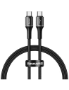 USB-C kábel Baseus Halo, QC 3.0, PD 2.0, 60W, 3A, 0,5m (fekete)