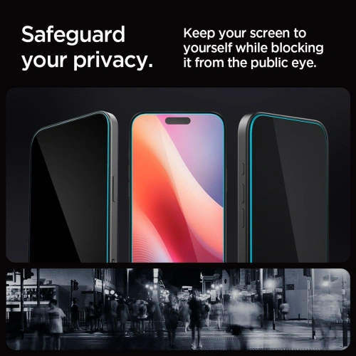 Kup Spigen GLAS.tR ez Fit Apple iPhone 16 Pro Max Datenschutz [2 PACK] - SPN16381 - {ean13} - Sklep Home Screen