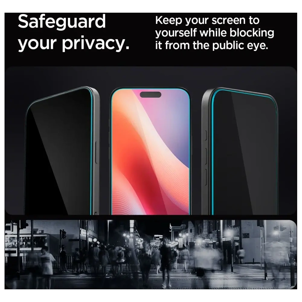 Szkło prywatyzujące Spigen GLAS.tR ez Fit Apple iPhone 16 Pro Max Privacy [2 PACK] - iPhone 16 Pro Max - Spigen