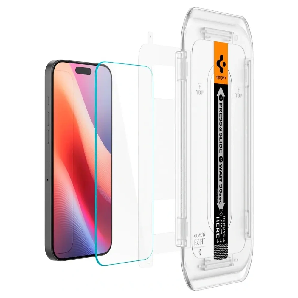 Szkło hartowane Spigen GLAS.tR ez Fit Apple iPhone 16 Pro Max Clear - iPhone 16 Pro Max - Spigen