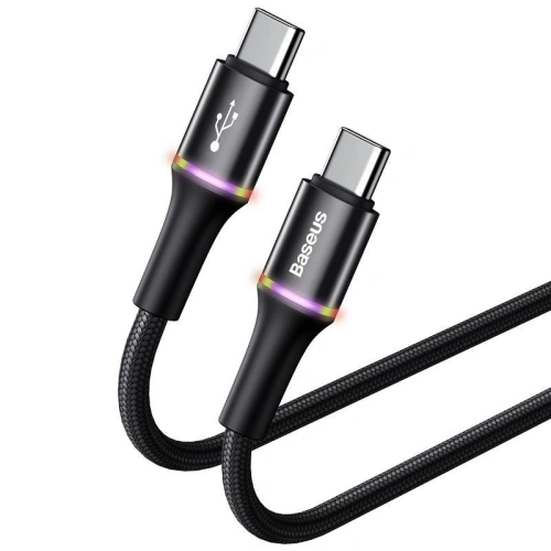Kup USB-C kábel Baseus Halo, QC 3.0, PD 2.0, 60W, 3A, 0,5m (fekete) - BSU1001BLK - {ean13} - Sklep Home Screen