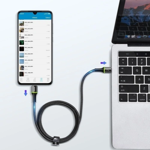 Kup USB-C kábel Baseus Halo, QC 3.0, PD 2.0, 60W, 3A, 0,5m (fekete) - BSU1001BLK - {ean13} - Sklep Home Screen