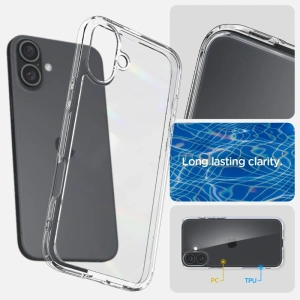 Buy Spigen Ultra Hybrid Apple iPhone 16 Plus Crystal Clear - SPN16399 - {ean13} - Home Screen Store Europe