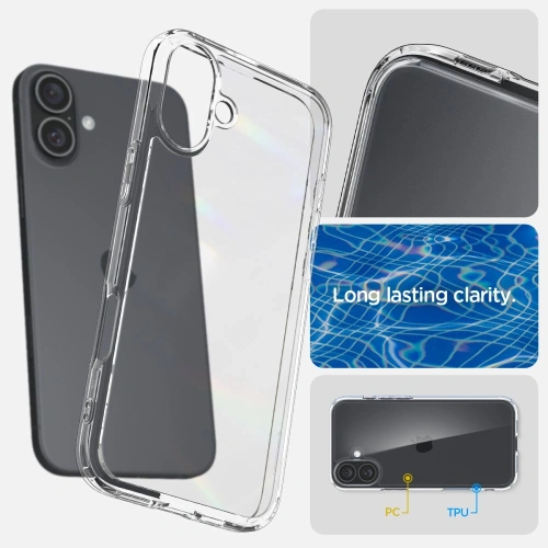 Kup Etui Spigen Ultra Hybrid Apple iPhone 16 Plus Crystal Clear - SPN16399 - {ean13} - Sklep Home Screen