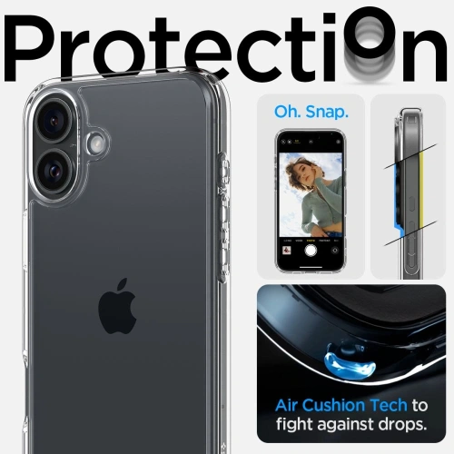 Kup Etui Spigen Ultra Hybrid Apple iPhone 16 Plus Crystal Clear - SPN16399 - {ean13} - Sklep Home Screen