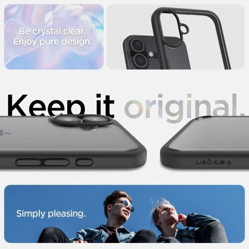 Kup Spigen Ultra Hybrid Apple iPhone 16 Plus Matt Fekete - SPN16400 - {ean13} - Sklep Home Screen
