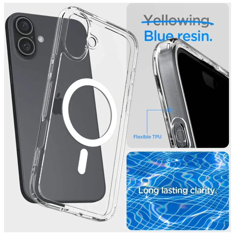 Etui Spigen Ultra Hybrid Mag Magsafe Apple iPhone 16 Plus White - iPhone 16 Plus - Spigen