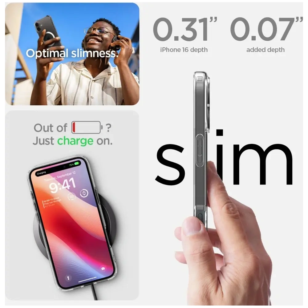 Etui Spigen Ultra Hybrid Mag Magsafe Apple iPhone 16 Plus White - iPhone 16 Plus - Spigen