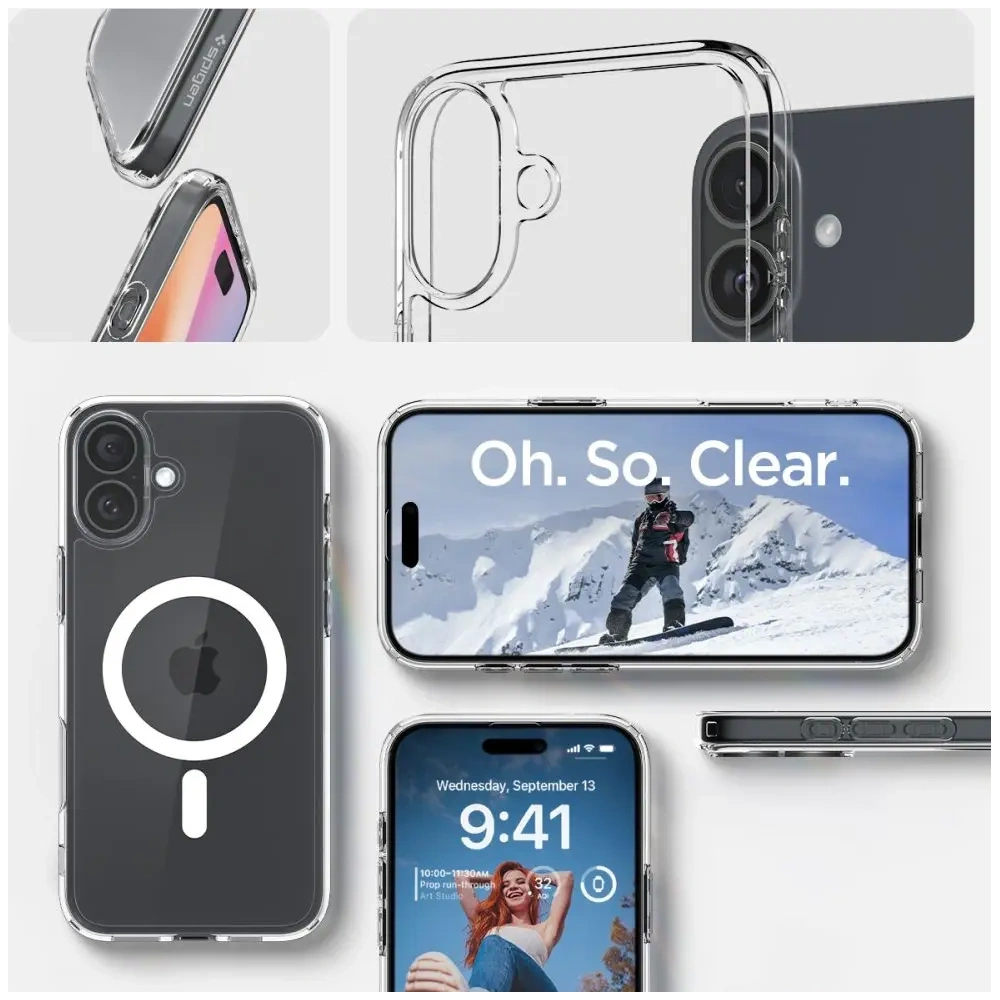Etui Spigen Ultra Hybrid Mag Magsafe Apple iPhone 16 Plus White - iPhone 16 Plus - Spigen