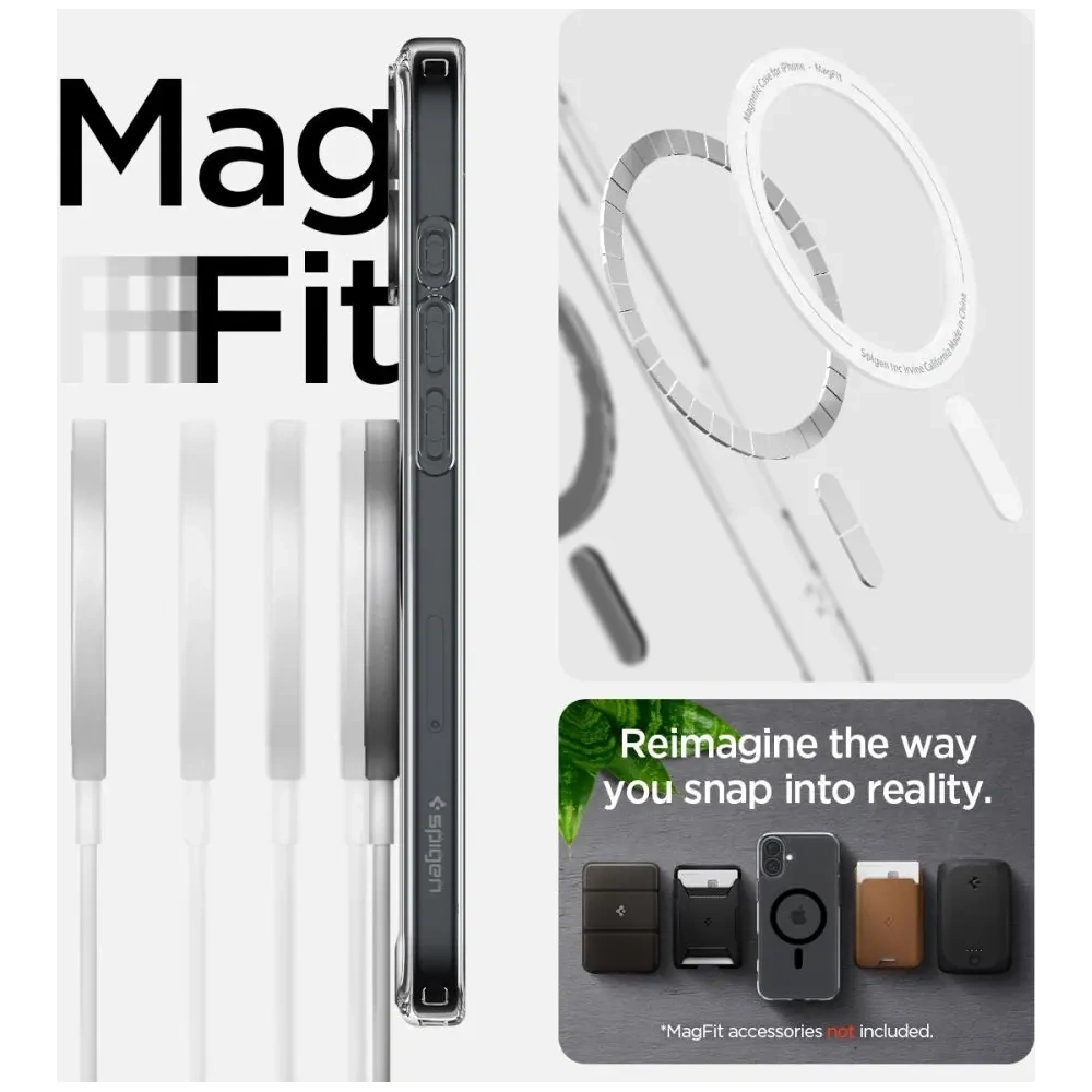 Etui Spigen Ultra Hybrid Mag Magsafe Apple iPhone 16 Plus Black - iPhone 16 Plus - Spigen