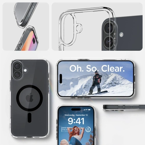 Kup Etui Spigen Ultra Hybrid Mag Magsafe Apple iPhone 16 Plus Black - SPN16402 - {ean13} - Sklep Home Screen