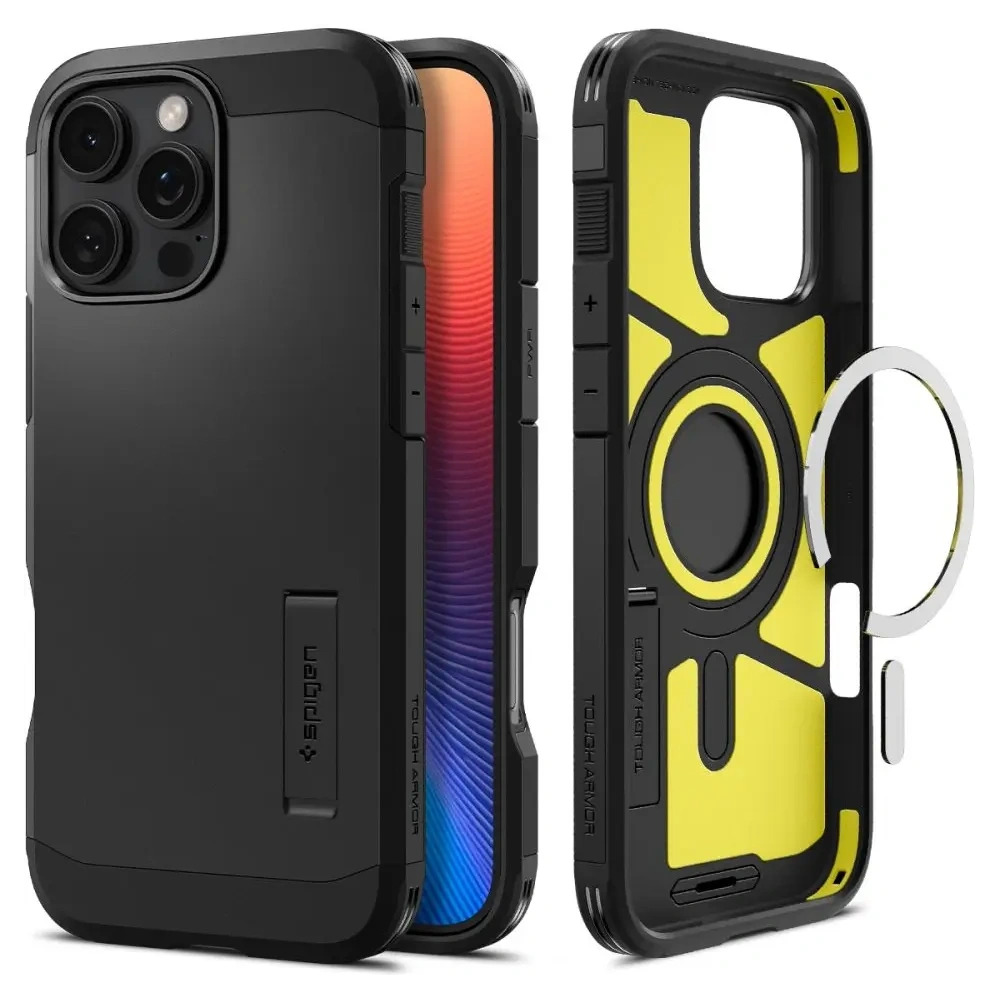 Etui Spigen Tough Armor Mag Magsafe Apple iPhone 16 Pro Black - iPhone 16 Pro - Spigen