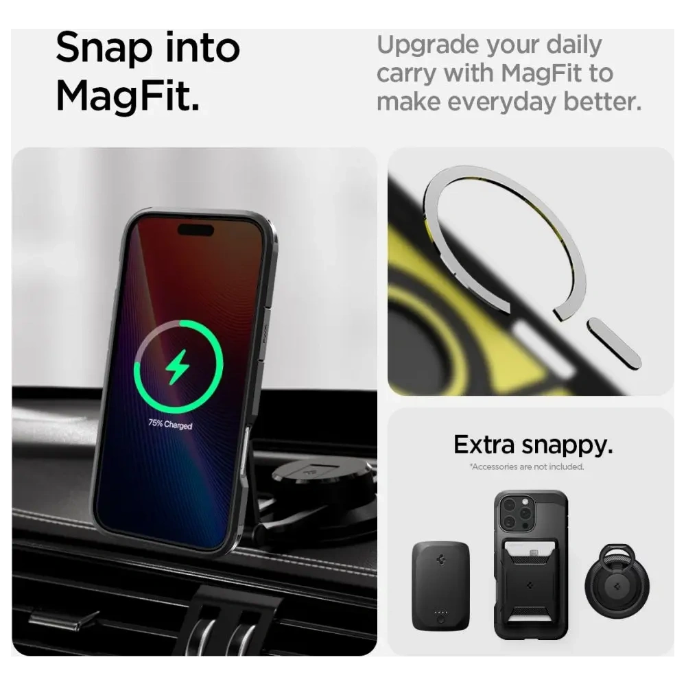 Etui Spigen Tough Armor Mag Magsafe Apple iPhone 16 Pro Black - iPhone 16 Pro - Spigen