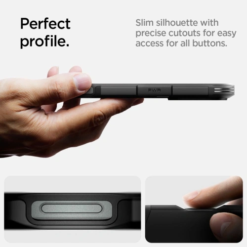 Kup Spigen Tough Armor Mag Magsafe Apple iPhone 16 Pro Schwarz - SPN16403 - {ean13} - Sklep Home Screen