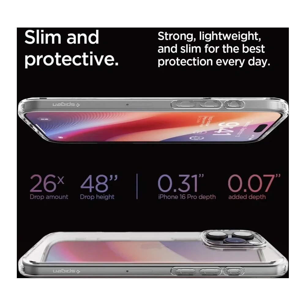 Etui Spigen Ultra Hybrid Apple iPhone 16 Pro Crystal Clear - iPhone 16 Pro - Spigen
