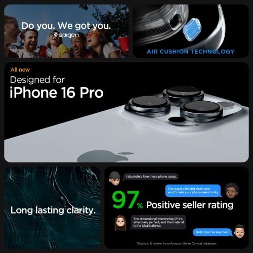 Kup Spigen Ultra Hybrid Apple iPhone 16 Pro Negru Mat - SPN16405 - {ean13} - Sklep Home Screen