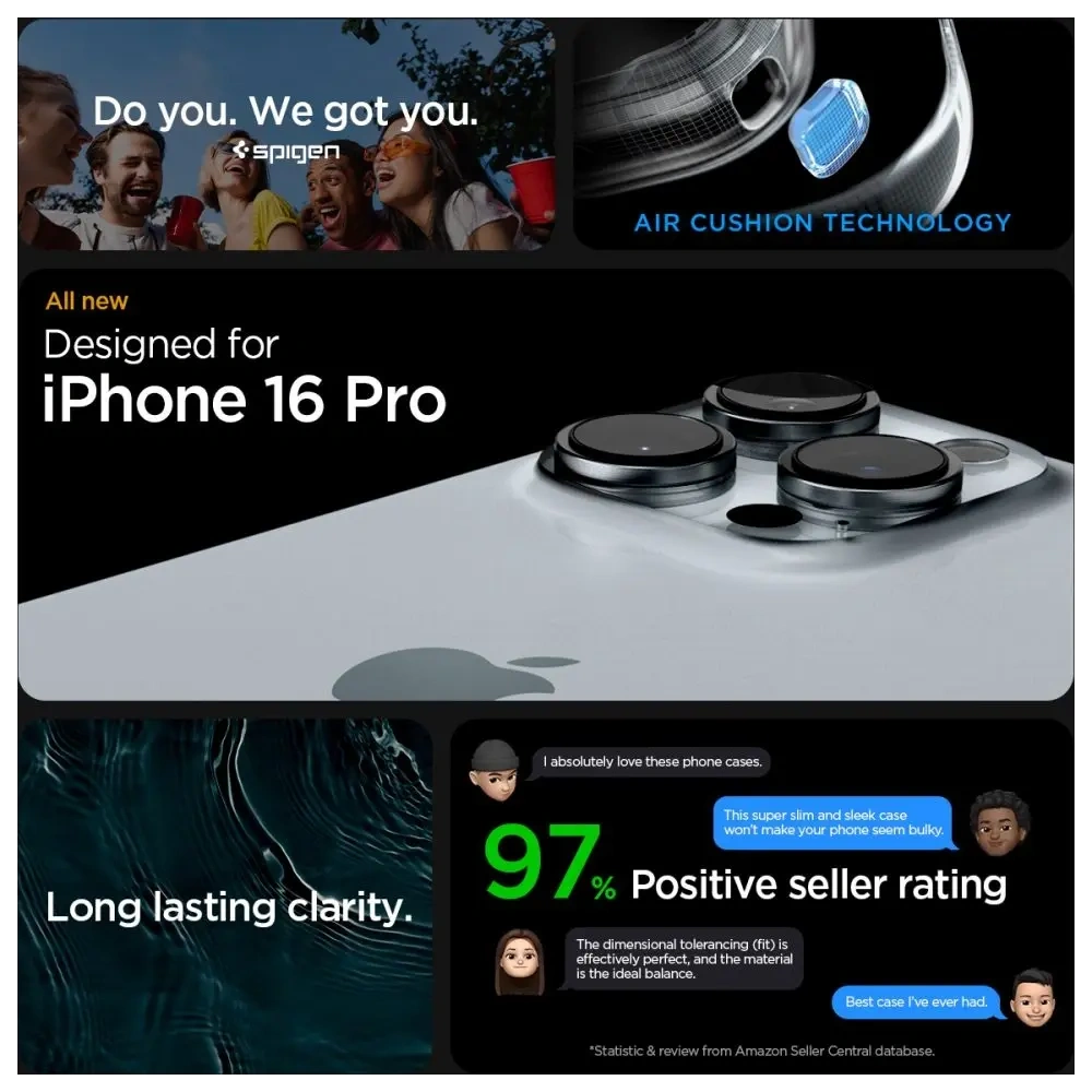 Etui Spigen Ultra Hybrid Apple iPhone 16 Pro Matte Black - iPhone 16 Pro - Spigen