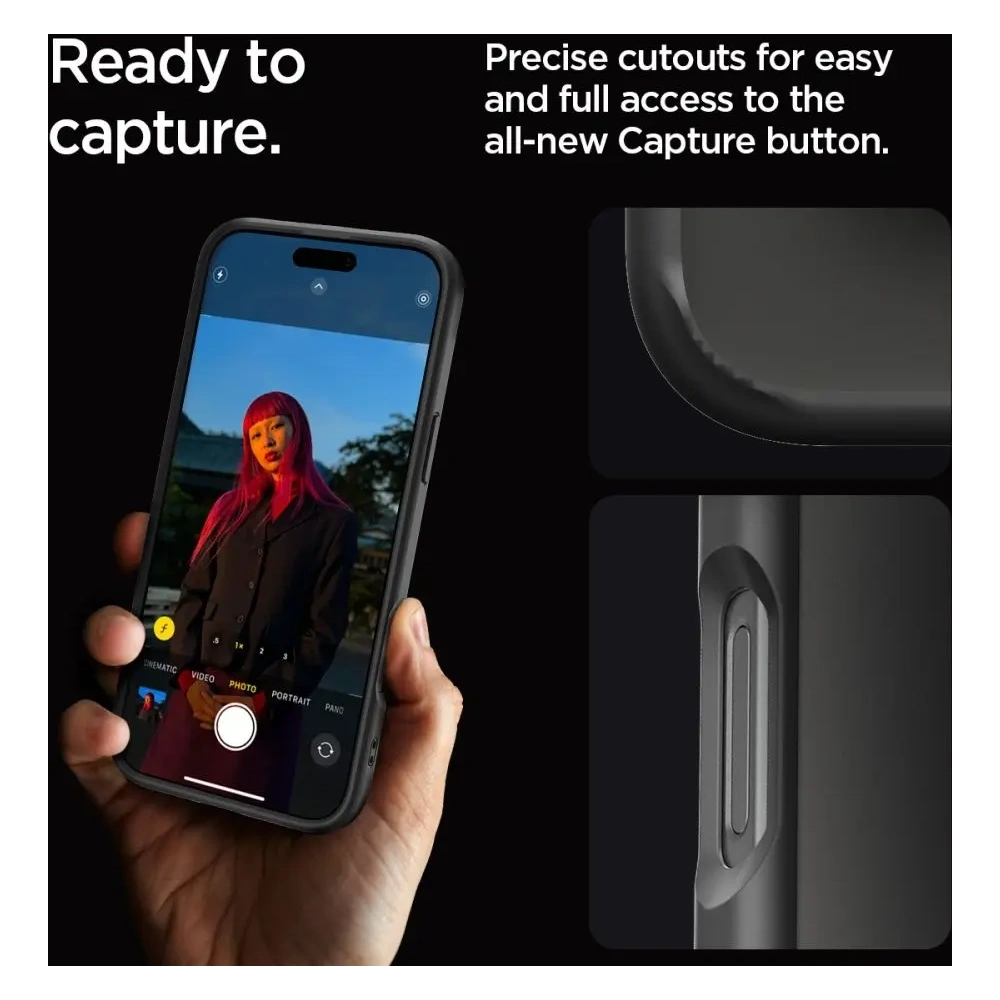 Etui Spigen Ultra Hybrid Apple iPhone 16 Pro Matte Black - iPhone 16 Pro - Spigen