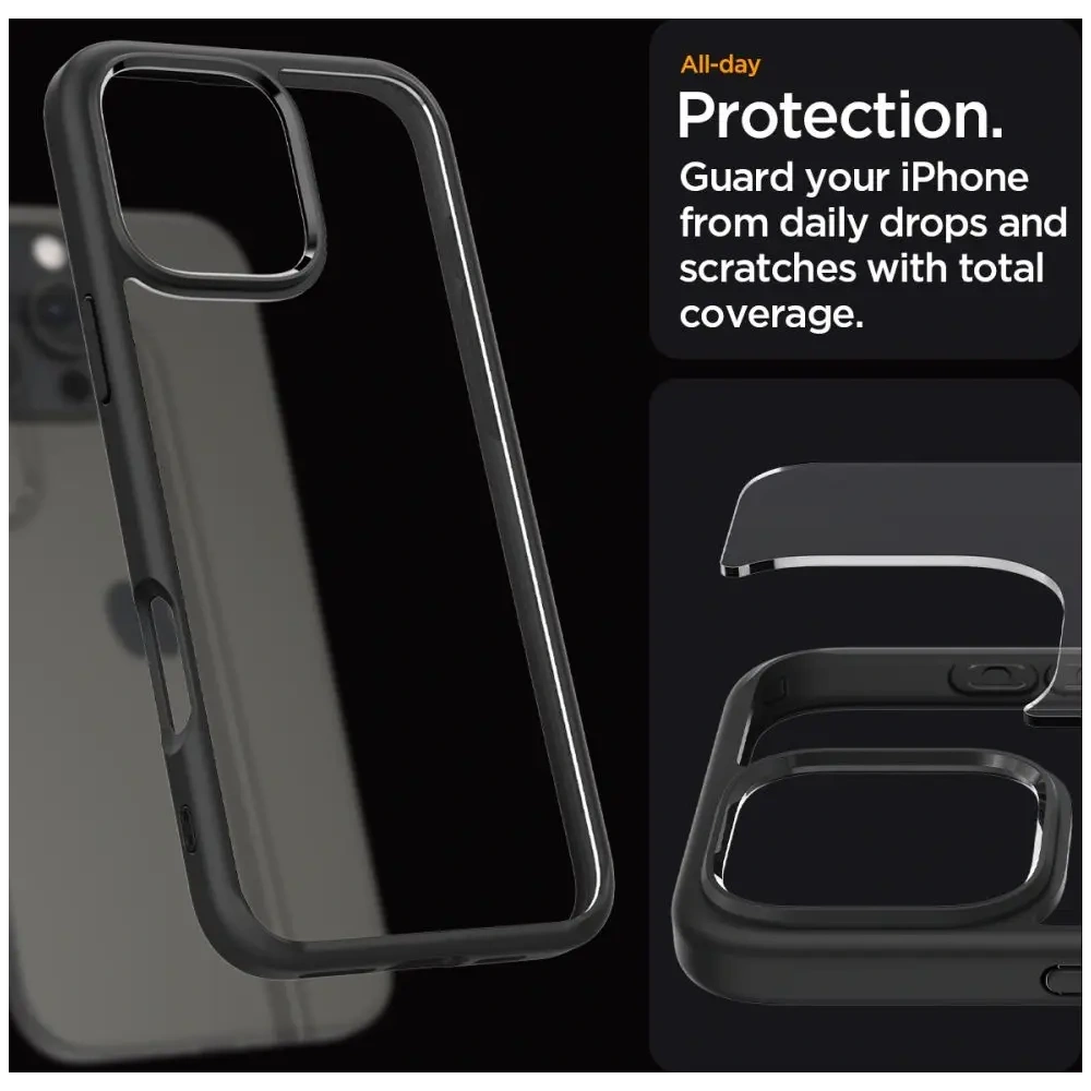 Etui Spigen Ultra Hybrid Apple iPhone 16 Pro Matte Black - iPhone 16 Pro - Spigen
