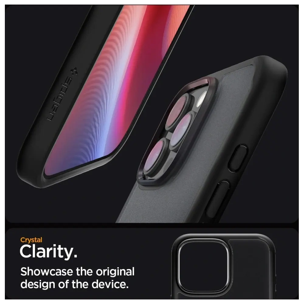 Etui Spigen Ultra Hybrid Apple iPhone 16 Pro Frost Black - iPhone 16 Pro - Spigen