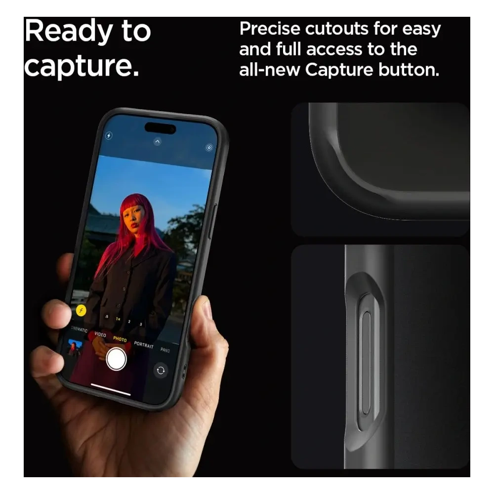 Etui Spigen Ultra Hybrid Apple iPhone 16 Pro Frost Black - iPhone 16 Pro - Spigen