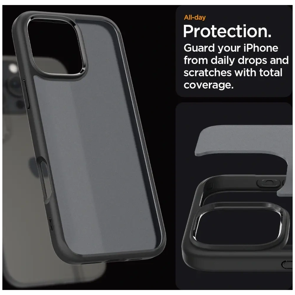 Etui Spigen Ultra Hybrid Apple iPhone 16 Pro Frost Black - iPhone 16 Pro - Spigen