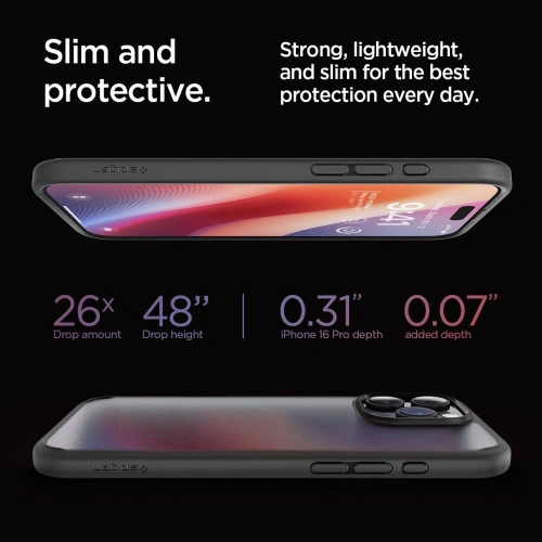 Kup Spigen Ultra Hybrid Apple iPhone 16 Pro Frost Black - SPN16409 - {ean13} - Sklep Home Screen