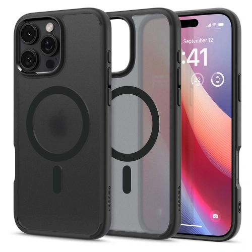 Kup Etui Spigen Ultra Hybrid Mag Magsafe Apple iPhone 16 Pro Frost Black - SPN16417 - {ean13} - Sklep Home Screen